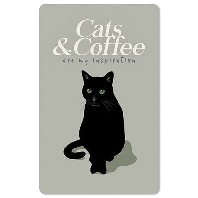 Lunacard Postkarte *Cats and coffee