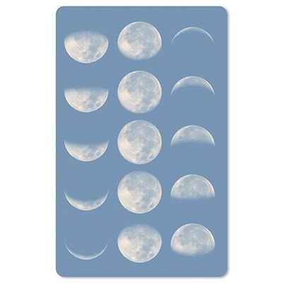 Postal Luncard *Fases de la Luna Azul