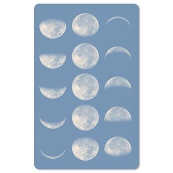 Carte postale Luncard *Phases de la Lune Bleue
