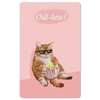 Carte postale Lunacard *Chat Chill