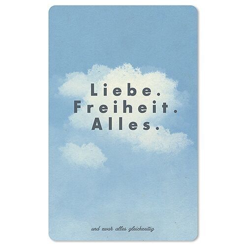 Lunacard Postkarte *Liebe & Freiheit