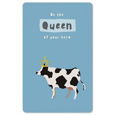 Lunacard postcard *Queen cow