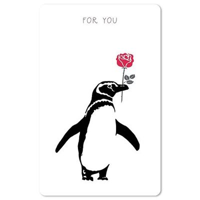 Postal Lunacard *Pingüino
