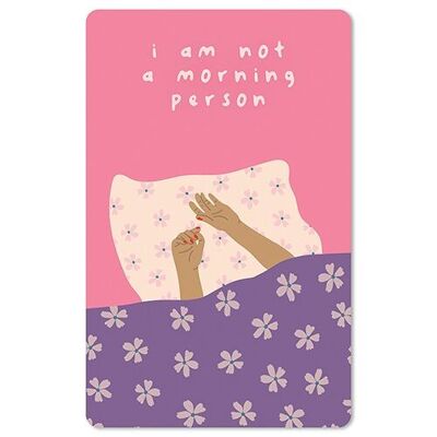 Lunacard postcard *i am not a morning person