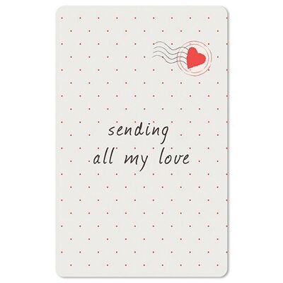 Lunacard Postkarte *sending all my love