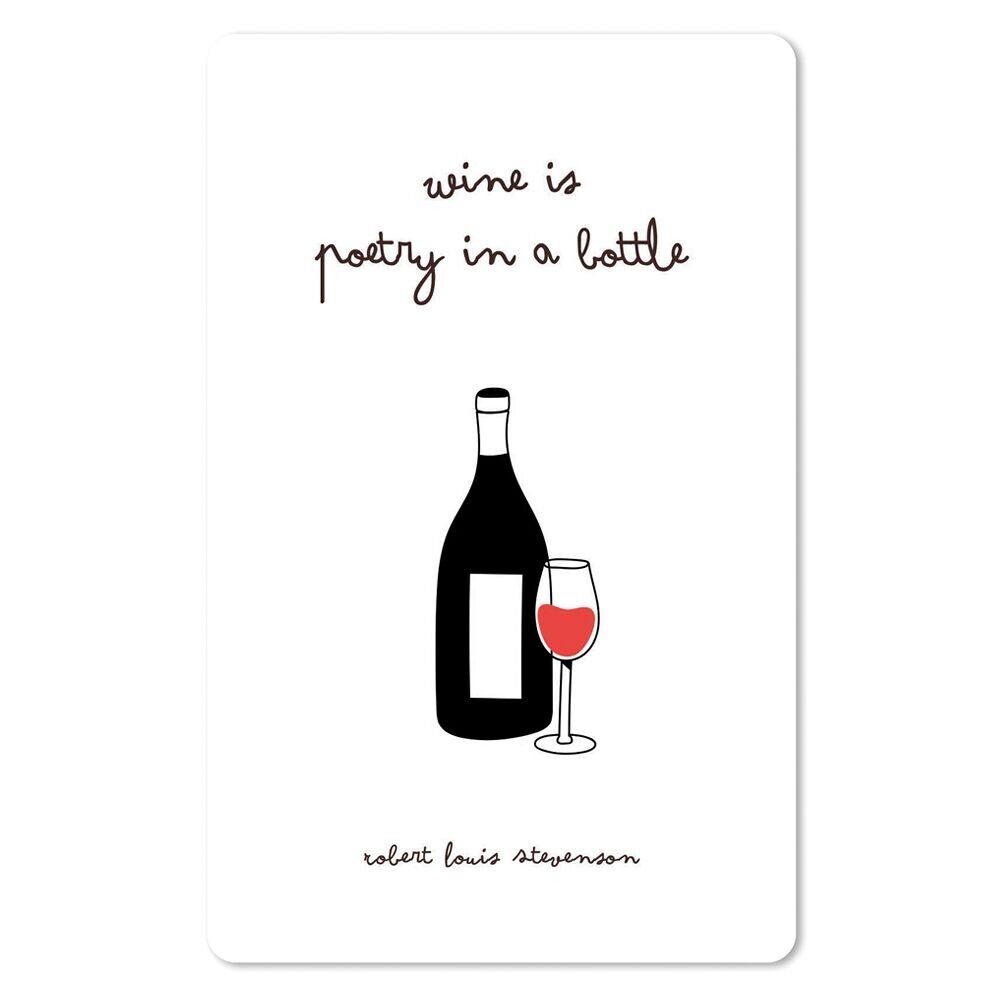 Lunacard Postkarte *Wine is poetry in a bottle