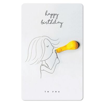 Lunacard Postkarte *Happy birthday to you
