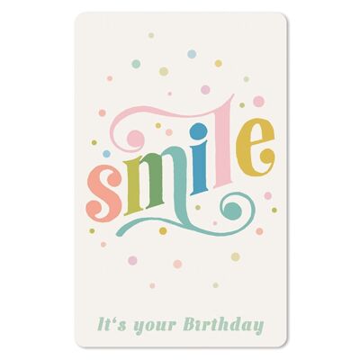 Cartolina Lunacard *Smile È il tuo compleanno