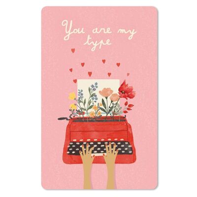 Lunacard postcard *You are my type