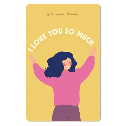 Lunacard Postkarte *Do you know I love you so much
