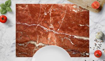 Sets de table I sets de table lavables - marbre rouge 2