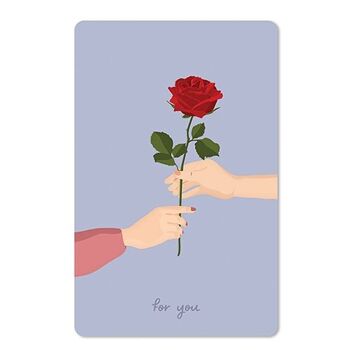 Carte postale Lunacard *Rose pour toi