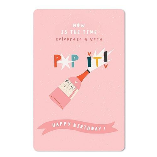 Lunacard Postkarte *Pop it, happy birthday