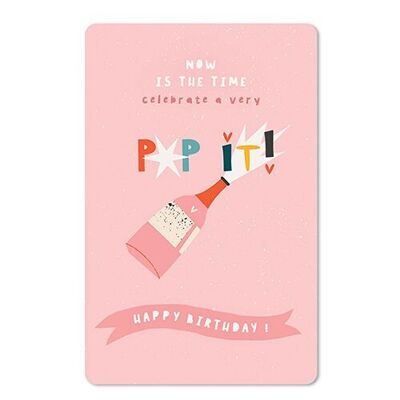 Lunacard postcard *Pop it, happy birthday