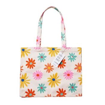 Sac en coton bio - flower power