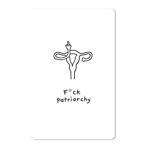 Lunacard Postkarte *F*ck patriarchy