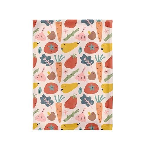 Organic kitchen towel - veggies