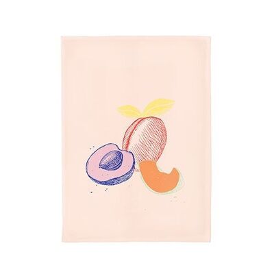 Organic kitchen towel -  apricot