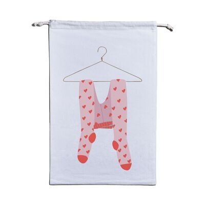 Organic Laundry Bag - hearts