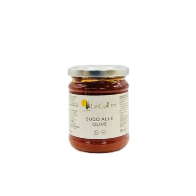 Salsa di pomodoro con olive dall'Italia