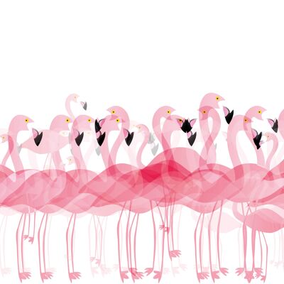 Tischsets | Platzsets abwaschbar - Tropische Flamingos