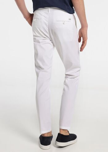 SIX VALVES - Pantalon Chino Saten Color Slim |121909 3