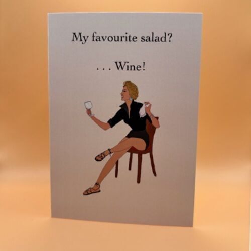 Salad Greeting Card