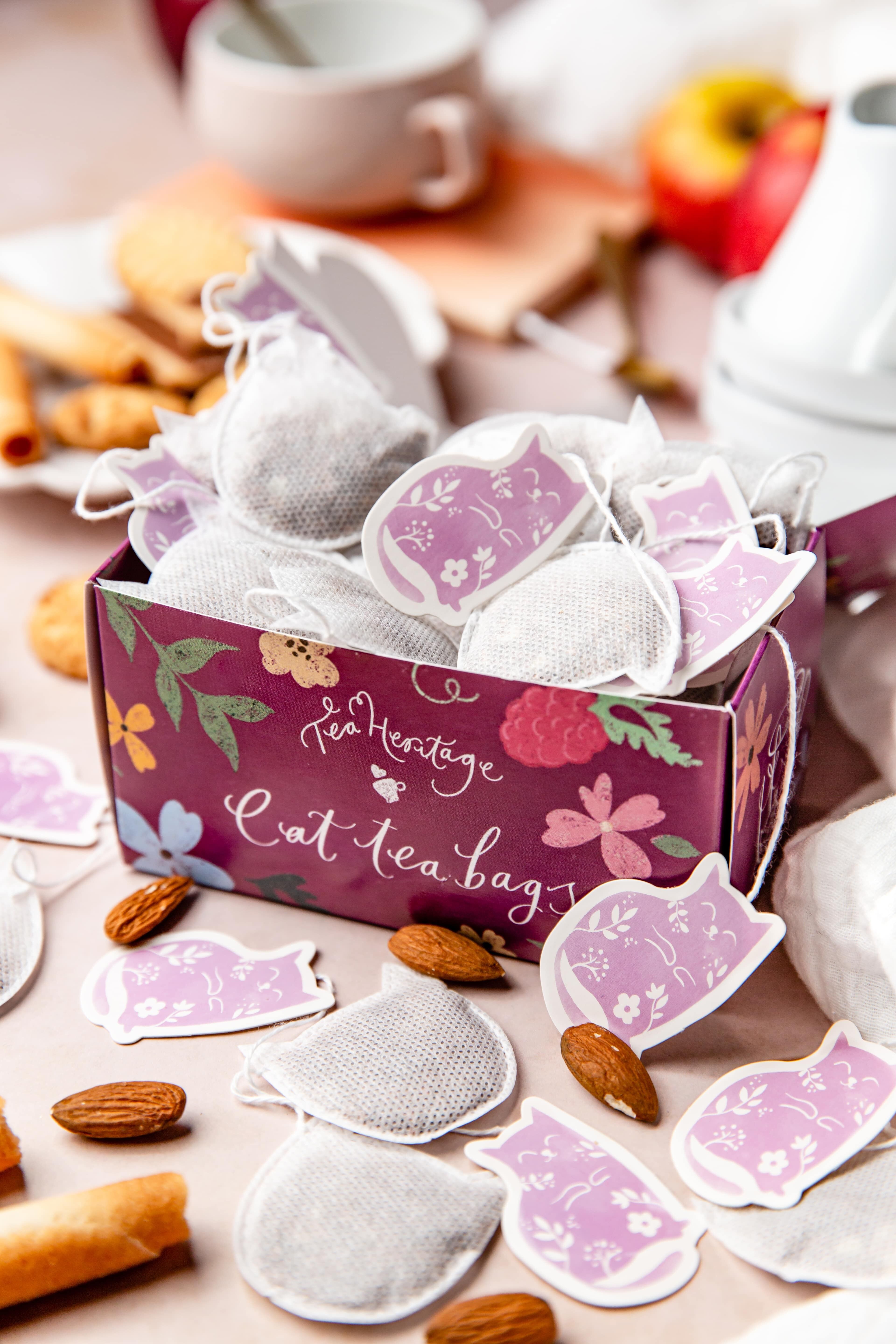 Schachtel mit 15 Bio-Katzenteebeuteln – Jasmine