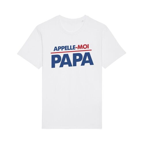 TSHIRT BLANC HOMME APPELLE-MOI PAPA