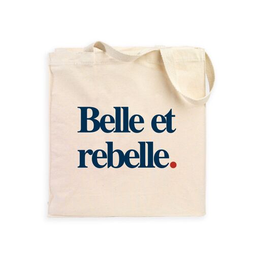 TOTEBAG NATUREL FEMME BELLE ET REBELLE