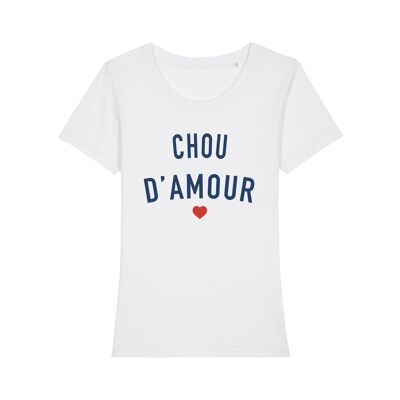 WEISSES DAMEN-T-SHIRT CHOU D'AMOUR