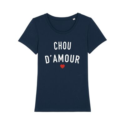 WOMEN'S NAVY TSHIRT CHOU D'AMOUR