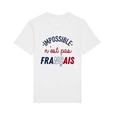 LA T-SHIRT BIANCA DA UOMO IMPOSSIBILE NON È ENKR FRANCESE