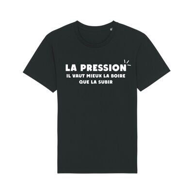 LA PRESSIONE DELLA TSHIRT NERA DA UOMO È MEGLIO BERE CHE SOFFRIRLA