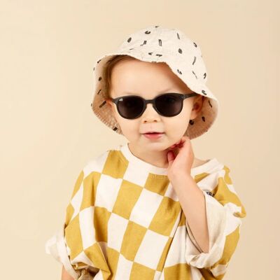 Lunettes de soleil Ki ET LA WAZZ 1-2 ans Noir - incassable, catégorie 3 - mode été enfant