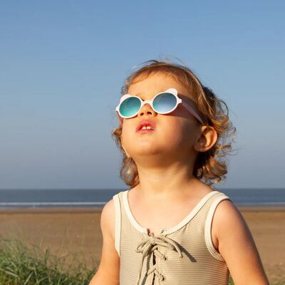 Gafas de sol con osito de peluche rosa pálido