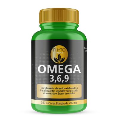 PHYTOFARMA Oméga 3,6,9 360 gélules de 716 mg