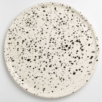 Grande assiette à pizza 34 cm / GALAXIA Moucheté 1