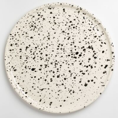 Large pizza plate 34 cm / Speckled GALAXIA