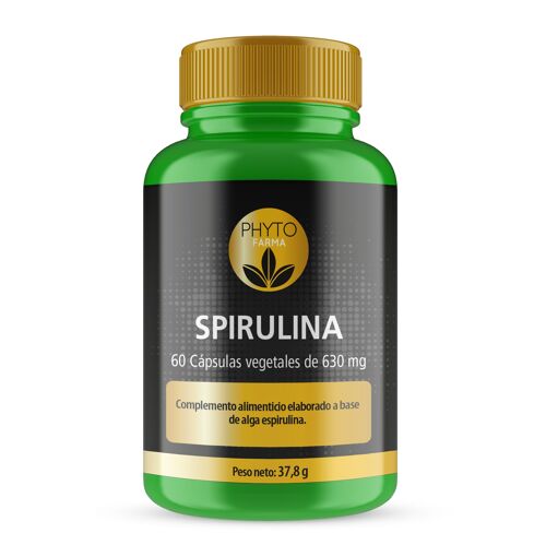 PHYTOFARMA Spirulina 60 cápsulas vegetales de 630 mg