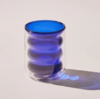 Tasse en verre double couche colorée 4