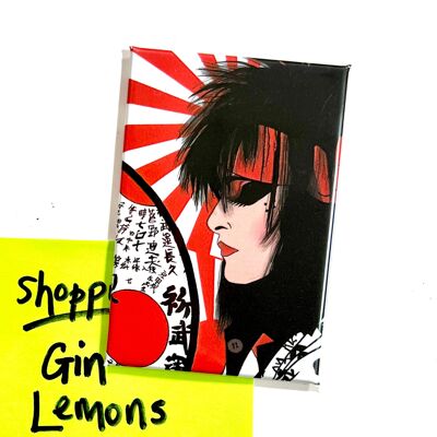 Siouxsie Goth Punk inspirierter Kühlschrankmagnet