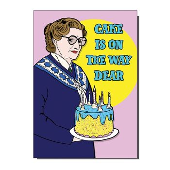 Carte de vœux inspirée du film Mrs Doubt Fire des années 1990 / BirthdayAY
