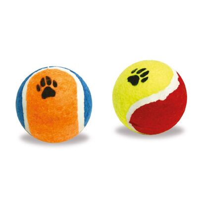 Tennisball mit verschiedenen Farben