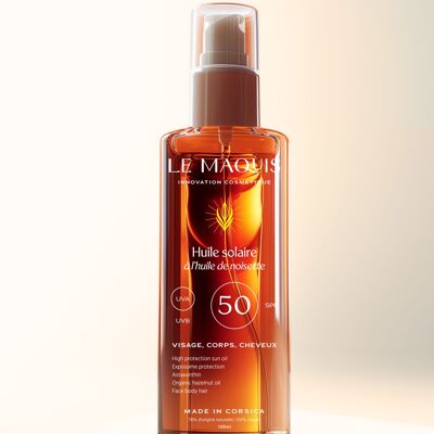 Le Maquis Haselnuss-/Monoi-Sonnenöl 100 ml LSF 50