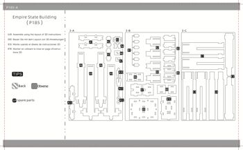 Kit de construction Empire State Building en bois 3