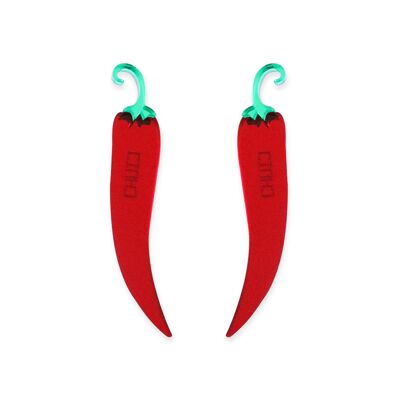 BOUCLES D'OREILLES PIMENT ÉPICÉ