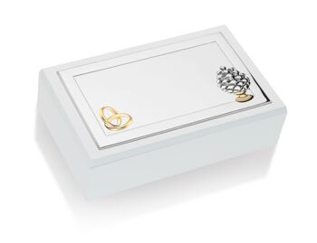 Boîte à bijoux 20x12x6 cm Argent "Pigna" Wedding Line 1