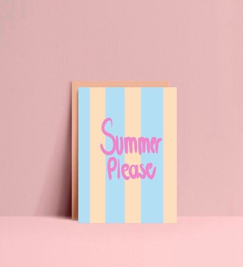 Summer please Postkarte