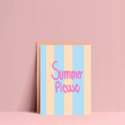 Summer please Postkarte